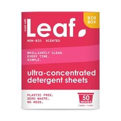 Wash With Leaf | Leaf Non Bio laundry detergent sheet 50 pack. | 230g