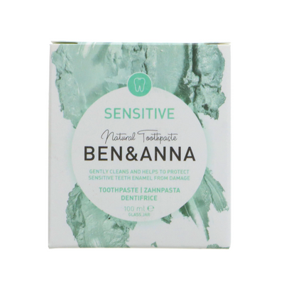 Ben & Anna | Toothpaste - Sensitive - Palm oil free In a glass jar | 100ml