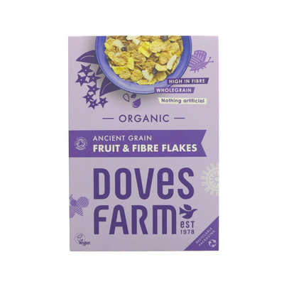 Doves Farm | Fruit & Fibre Flakes | 375g