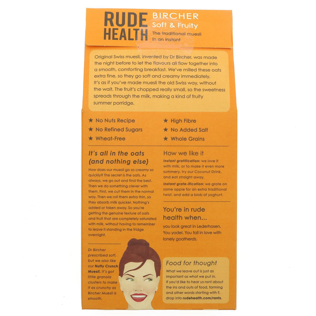 Rude Health | Bircher Muesli - Soft & Fruity | 400g