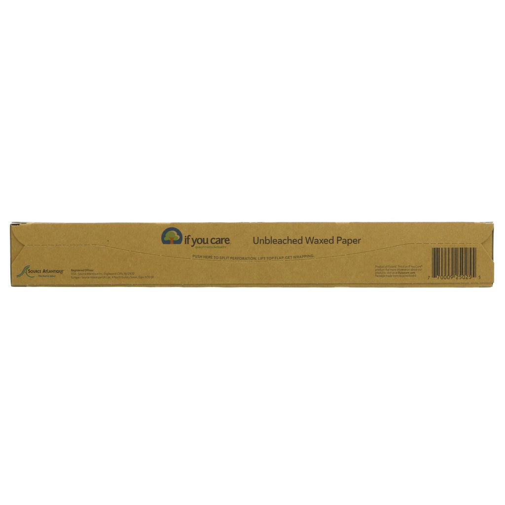 If You Care | Wax Paper - Unbleached - 23M x wrap to keep foods fresh | 1