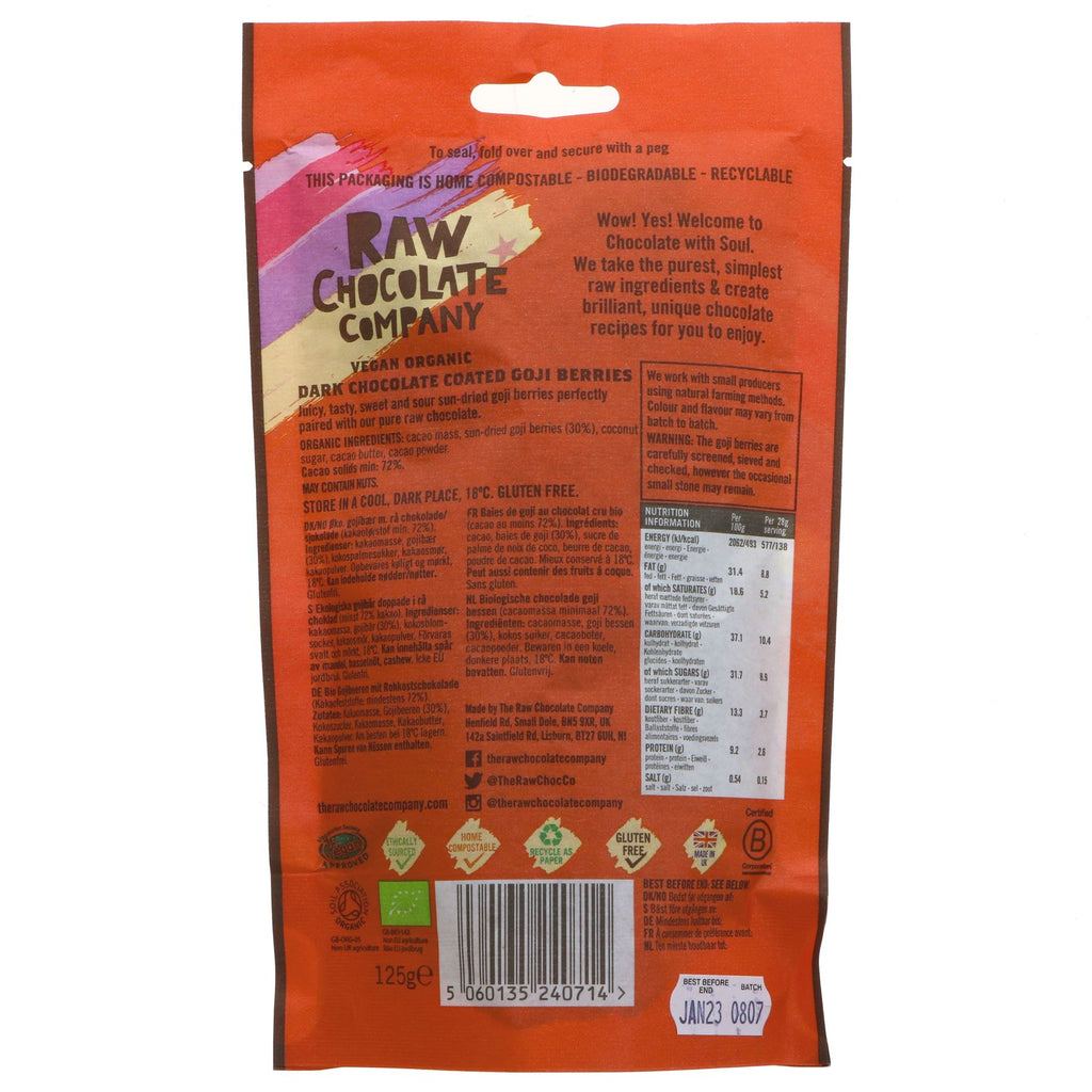 Raw Chocolate Company | Goji Berries | 125G