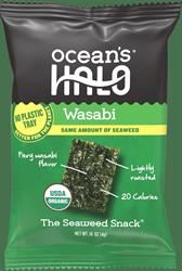 Ocean's Halo | Ocean's Halo Wasbabi Trayless Seaweed Snack | 4g