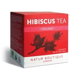 Natur Boutique | Organic Hibiscus Tea 20 Sachet | 20 sachet