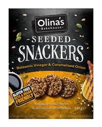 Olinas Bakehouse | Seeded Snackers Balsamic Vinegar & Caramelised Onion 140g | 140g