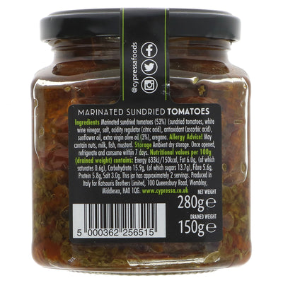 Cypressa | Marinated Sun-dried Tomatoes | 280G