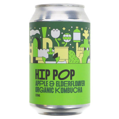 Hip Pop | Apple Elderflower Kombucha | 330ml