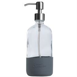 Bower Collective |  Bower Glass Silicon Sleeve Pump Dispenser in Granite - 500ml | 500ml