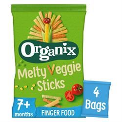 Organix | Veggie Sticks Multipack 4 x 15g | 4 x 15gbag