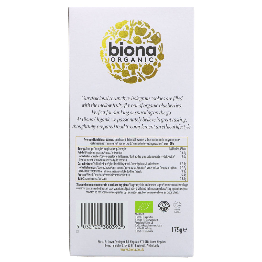 Biona | Blueberry Filled Cookies | 175g