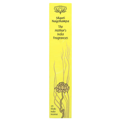 Calming Shanti incense with rose & jasmine. Fairtrade & vegan. Perfect for peaceful home atmosphere. Woody aroma. 20 sticks.