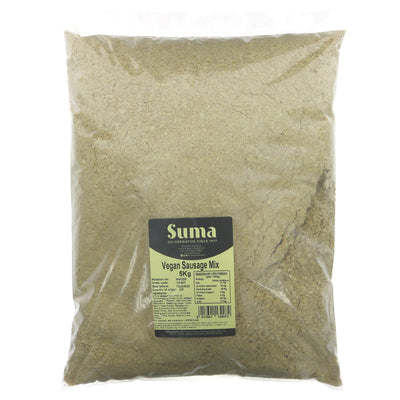 Suma Vegan Sausage Mix: 5kg of delicious, spice-filled meat alternative! Perfect for burgers, casseroles or breakfast. #vegan #plantbased