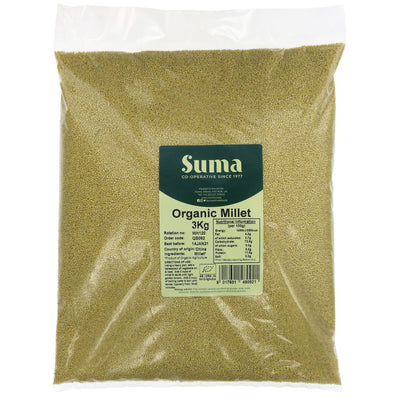 Suma Millet - Organic Grain | 3 KG | Gluten-Free, High-Quality & Vegan | Perfect for Salads & Breads | Traces of Nut Possible.