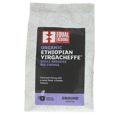 Ethiopia Yirgacheffe | Fairtrade, Organic, Vegan | Floral, Citrus, Sweet Finish | 200g