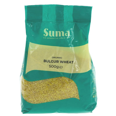 Organic, vegan-friendly Bulgur Wheat - perfect for salads, pilafs & more. Nut-free & VAT-free.