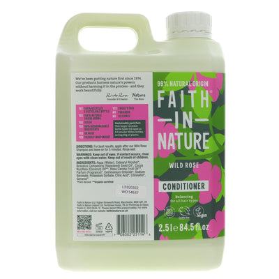 Faith In Nature | Conditioner-Wild Rose - Restoring, normal/dry hair | 2.5l