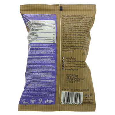 Brown Bag Crisps | Rosemary & Sea Salt | 40G