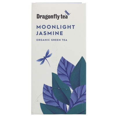 Organic, vegan Moonlight Jasmine Green Tea with delicate jasmine flowers. High in antioxidants, perfect for daily use.