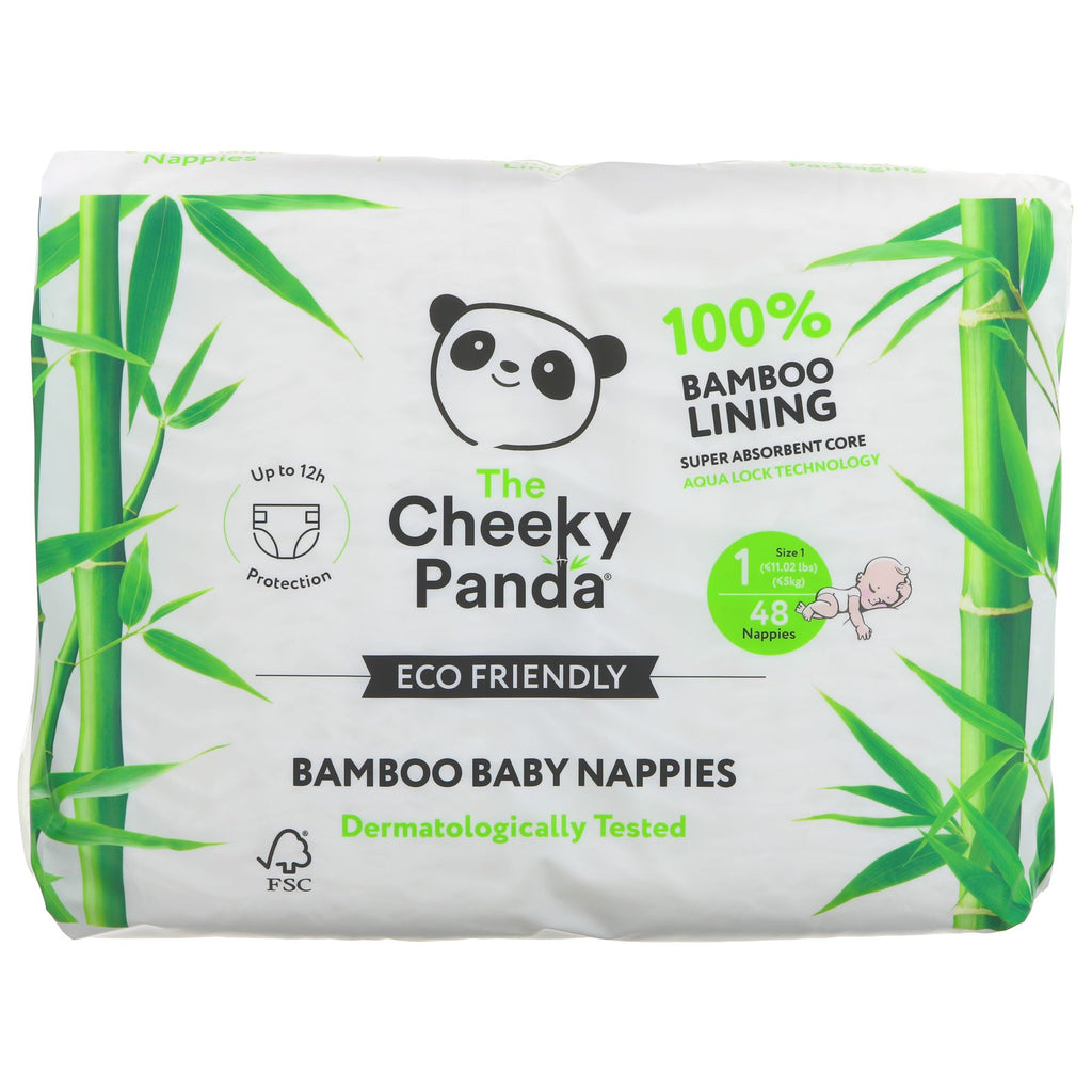 The Cheeky Panda | Bamboo Nappies Size 1, 2-5kg | 48
