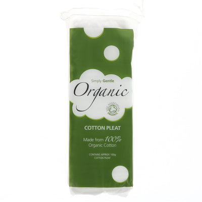 Organic Cotton Wool Pleats - 100% gentle, 100% organic. Perfect for makeup removal and skincare needs. VAT charged on item.