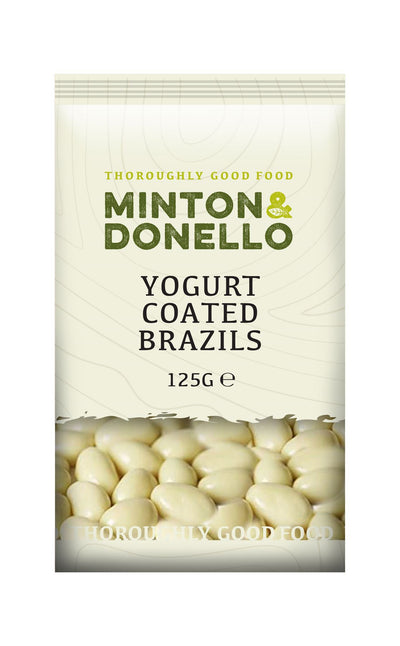 Minton & Donello | Yogurt Coated Brazils | 125g