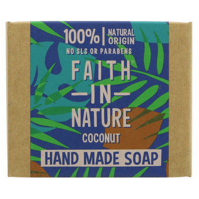 Faith In Nature Wrapped Soap Coconut - Organic and Vegan 100G