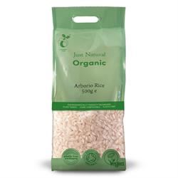 Just Natural Organic | Organic Risotto Rice - Arborio 500g | 500g