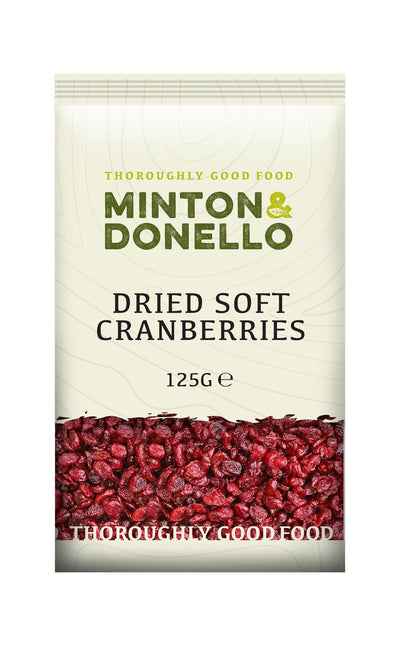 Minton & Donello | Dried Soft Cranberries | 125g