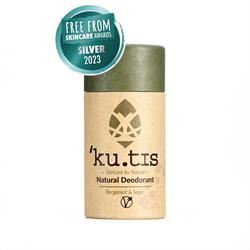 Kutis Skincare | Plastic Free Natural Bergamot & Sage Vegan Deodorant 55g | 55g