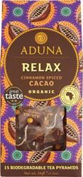 Aduna Superfoods | Aduna Relax Super-Tea - Cinnamon Spiced Cacao (15 Pyramids) | 15 servings