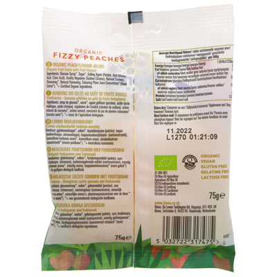 Biona | Organic Fizzy Peaches | 75g