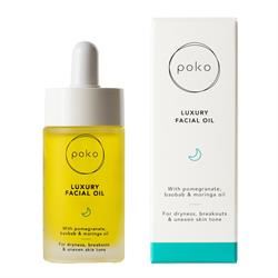 Poko Beauty | 30ml Facial Oil for Acne Scars with Moringa & Pomegranate Oil | 30mlml