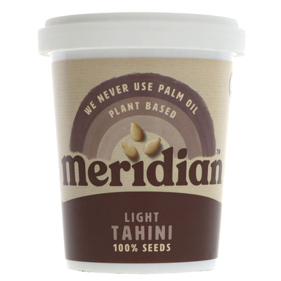 Vegan Meridian Tahini - Light, perfect for dressings, dips, sauces, and roasted veggies. No VAT charged.