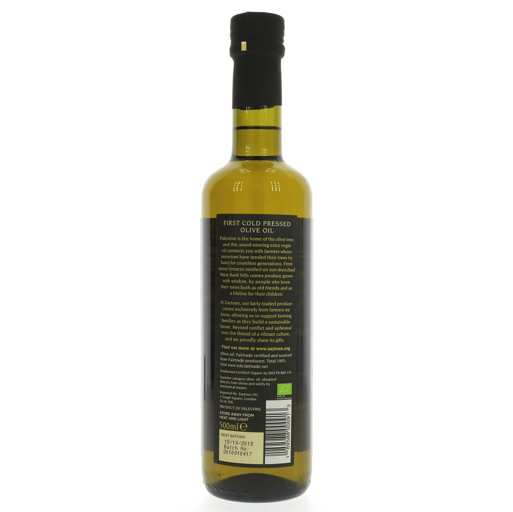 Zaytoun | Olive Oil - Fair Trade | 500 ML