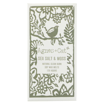 AGNES & CAT | Soy Wax Melts - Seasalt & Moss | 1 x 180G