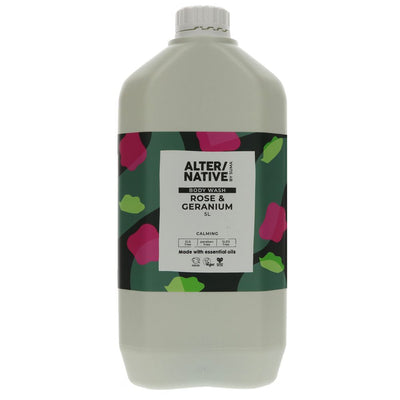 ALTER/NATIVE BY SUMA | Body Wash - Rose & Geranium | 1 x 5l