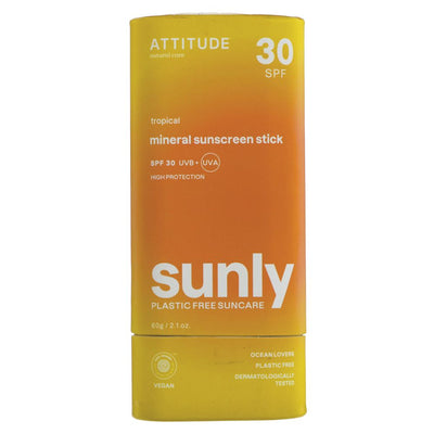 ATTITUDE | Sunly Sunscreen Stick SPF30 | 1 x 60G