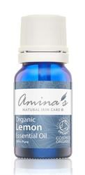 Amina's Natural Skincare | Pure Organic Lemon Essential Oil 10ml | 10ml