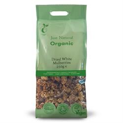 Just Natural Organic | Organic Dried White Mulberries 250g | 250g