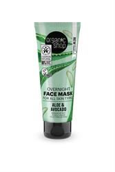 Organic Shop | OS Overnight Face Mask Aloe&Avocado (75ml) | 75ml