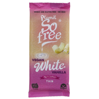 Indulgent vegan white chocolate - organic, gluten-free & no added sugar. Perfect for dietary restrictions & recipes.