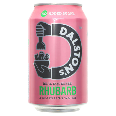 Dalston's Fizzy Rhubarb: vegan, gluten-free & naturally delicious soda made with fresh Herefordshire rhubarb & sparkling water.