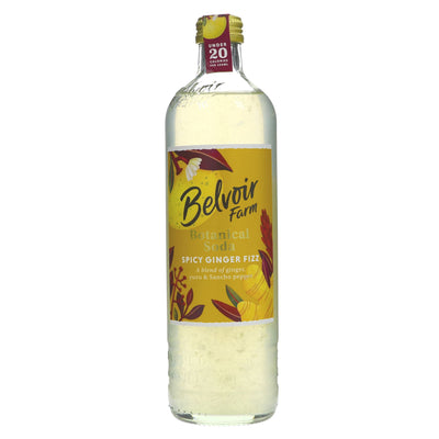 Belvoir Spicy Ginger Fizz - natural, vegan, sugar-free soda perfect for any occasion.