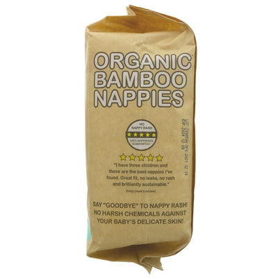 Beaming Baby | Organic Bamboo Nappies Size 4 - 9-15kg, 24 pcs/bag | 24