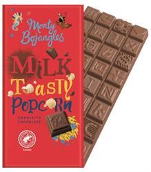 Monty Bojangles | MB Rain Forest Alliance MILK Toasty Popcorn Chocolate Bar 150g | 150g