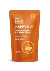 British Hemp Co | Happy Gut Super Insoluble Prebiotic Blend | 500gpouches