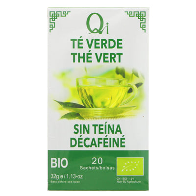 Qi | Decaffeinated Green Tea - Envelope, string and tagged | 20 bags