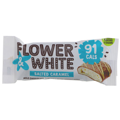 Salted Caramel Meringue Bar by Flower & White. Gluten-free. Indulge in this chocolate-covered meringue treat. Perfect for any occasion.