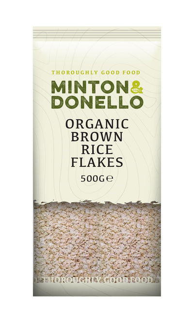 Minton & Donello | Organic Brown Rice Flakes | 500g