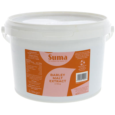 Suma Malt Extract - 3.18 KG - Natural sweetener perfect for baking, cereals, hot porridge, drinks. Vegan, made in the UK.